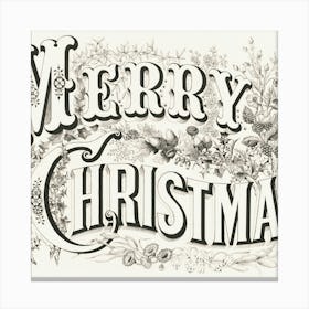 Merry Christmas 1 Canvas Print