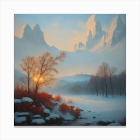 Winter Landscape Canvas Print