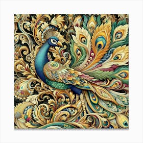 Peacock 16 Canvas Print
