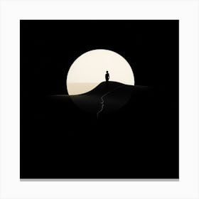 Moonlight In The Desert art print Canvas Print