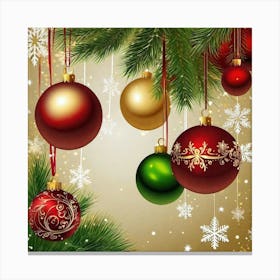 Christmas Ornaments 165 Canvas Print