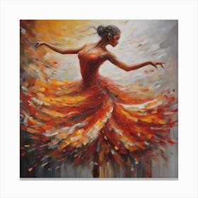 Female Dancer Canvas Print