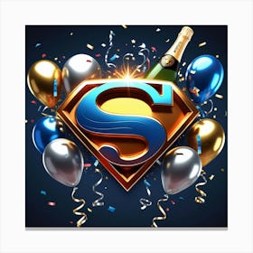 Leonardo Phoenix 10 A Stylized And Modernized Superman Logo Wi 1 Canvas Print