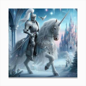 Knight On A Horse Canvas Print