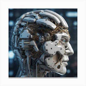 Robot Head 54 Canvas Print