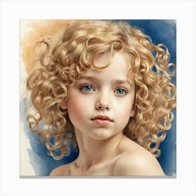 Portrait Of A Young Girl 3 Canvas Print