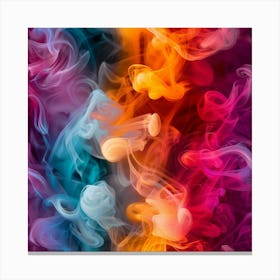 Colorful Smoke Background 4 Canvas Print