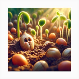 Oliver, the tiny seed 3 Canvas Print