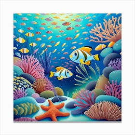 Under The Sea 4 Canvas Print