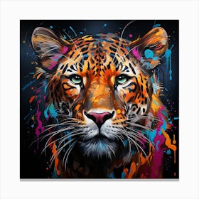 Grafitti Cheetah Canvas Print