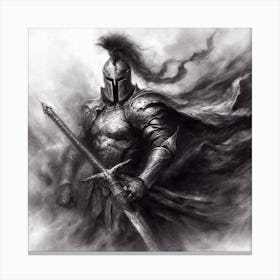 Knight In Armour Canvas Print
