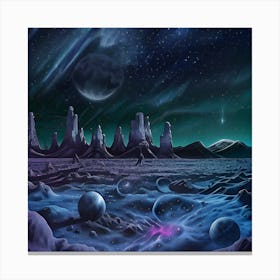 Space Landscape 13 Canvas Print