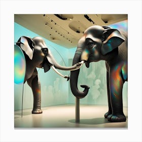 Elephants Canvas Print