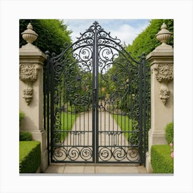 Wrought Iron Gate 11 Canvas Print