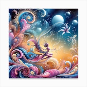 Fairy Painting Canvas Print