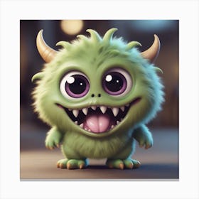 Cute monster 1 Canvas Print