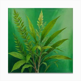 Default Original Landscape Plants Oil Painting 5 Canvas Print