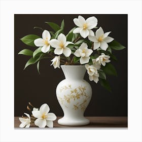Jasmine In A Vase Canvas Print