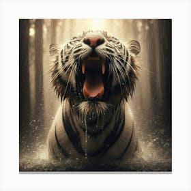 White Tiger 64 Canvas Print