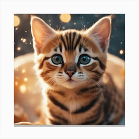 Bengal Kitten 3 Canvas Print