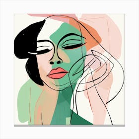 Portrait Of A Woman 30 Canvas Print