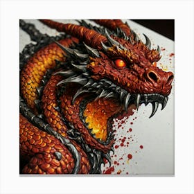 Dragon Art Canvas Print