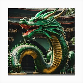 Chinese Dragon Statue Canvas Print