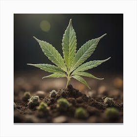 Single Leaf Canvas Print