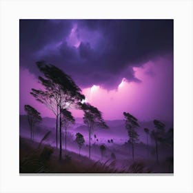 Lightning In The Sky 6 Canvas Print