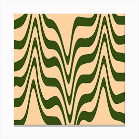 Abstract Wavy Pattern Canvas Print