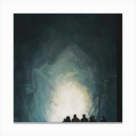 Depiction Of The Transfiguration With Glowing Light Canvas Print