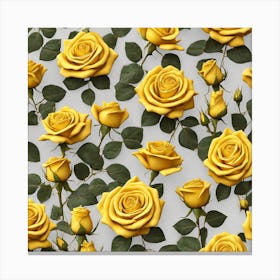 Yellow Roses 6 Canvas Print