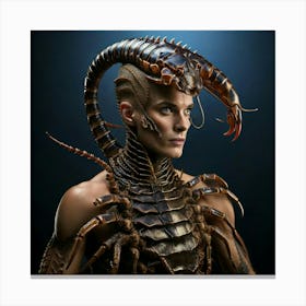 Firefly Regal Hybrid Scorpion Human Surreal Portrait 19519 (2) Canvas Print