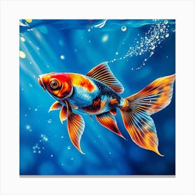 Colorful Koi Fish Canvas Print