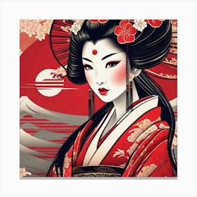 Geisha 151 Canvas Print