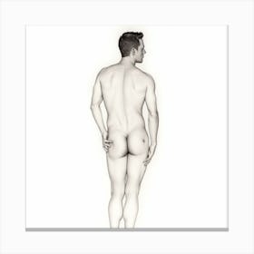 male nude gay art homoerotic Sketch Canvas Print