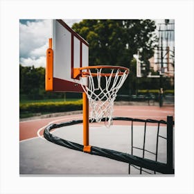 Basketball Hoop Canvas Print