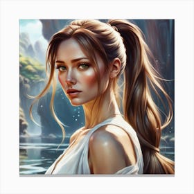 Graceful Girl Canvas Print