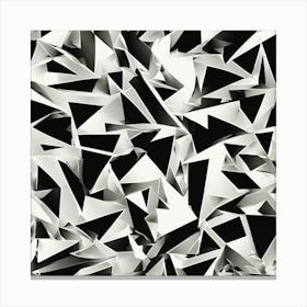 Black and White Abstract Art 63 Canvas Print