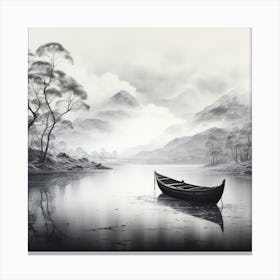 Canoe Canvas Print