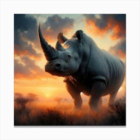 Wild Animal Illustration 349 Canvas Print