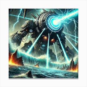 Tidal Juggernaut Seismic Cannon Canvas Print