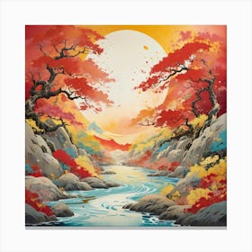 Azure River 1 Canvas Print