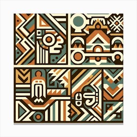 Aztec Tile Canvas Print