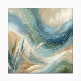 Abstract Tranquil Seascape 4 Canvas Print