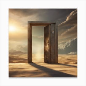 Open Door In The Desert Canvas Print