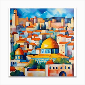 Jerusalem City Canvas Print