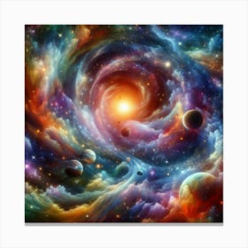 Galaxy Nebula Canvas Print