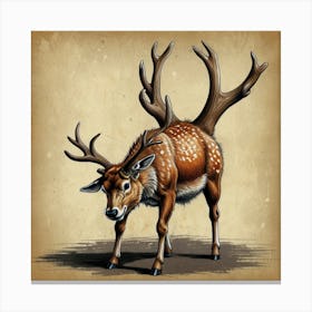 Deer Illustration 2 Canvas Print