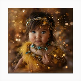 Baby Pocahontas Princess Canvas Print